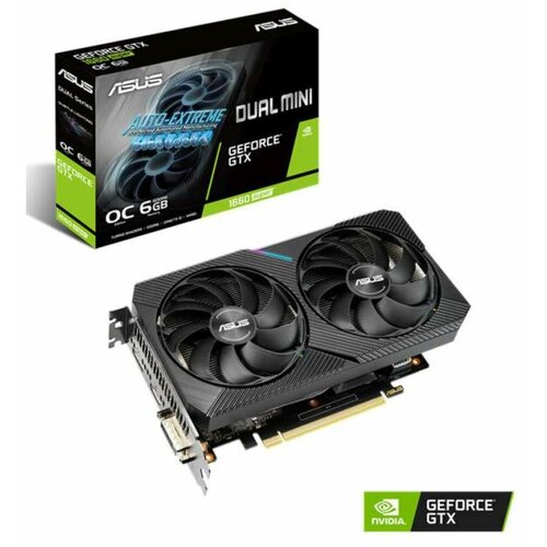 Asus GeForce GTX 1660 SUPER 6GB 192bit DUAL-GTX1660S-O6G-MINI grafička kartica Slike