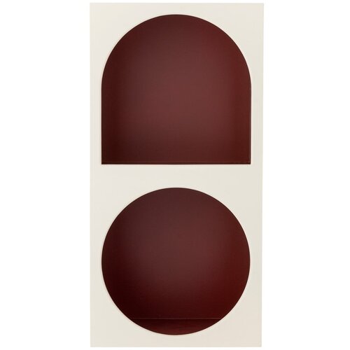 Bloomingville Crvena/bijela zidna polica 30x60 cm Graphia &amp;ndash; Slike