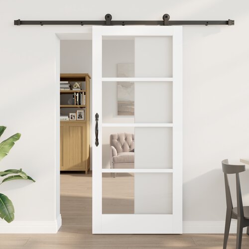 vidaXL Klizna Vrata s Hardverom 'ORKDAL'Bijela 86x198,5 cm Cene