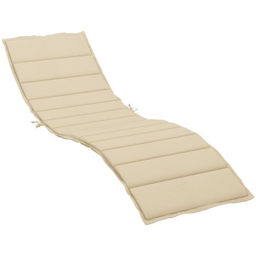  Jastuk za ležaljku bež 200 x 50 x 3 cm od tkanine Oxford Slike