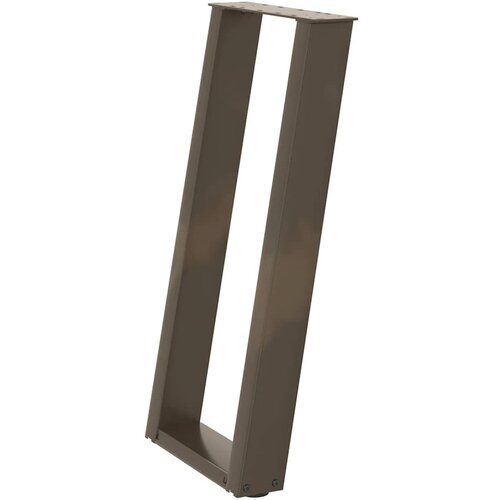  Noge za konzolni stol u obliku slova U, 2 kom, prirodni čelik, 38 x (72-73) cm, čelik Slike
