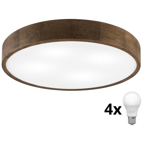  Brilagi - LED plafonsko svetlo CARVALHO 4xE27/60W/230V hrast/orah, prečnik 57,5 cm Cene