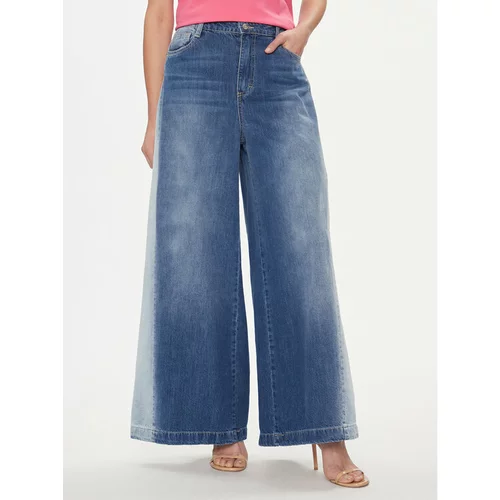 Please Jeans hlače P2V3EH0NOX Modra Wide Fit