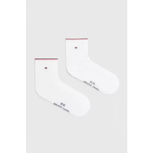 Tommy Hilfiger Čarape 2-pack za žene, boja: bijela