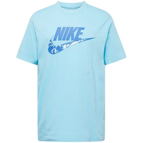 Nike Sportswear Majica 'FUTURA' voda / vijolično modra / bela
