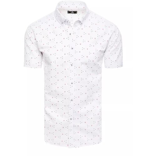 DStreet Men's Short Sleeve Shirt White | ePonuda.com