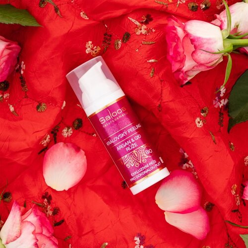 Saloos bio royal peeling argan & Q10 & rose 20ml Cene