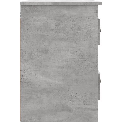  Zidni noćni ormarići 2 kom siva boja betona 41,5x36x53 cm Slike