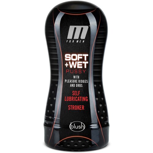 Blush M for Men Soft+Wet Pussy Self Lubricating Stroker with Pleasure Ridges and Orbs Slike