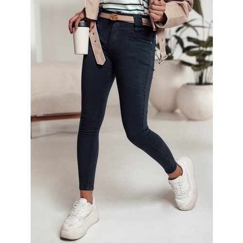 DStreet Spodnie damskie STYLELIFT skinny jeans niebieskie Slike