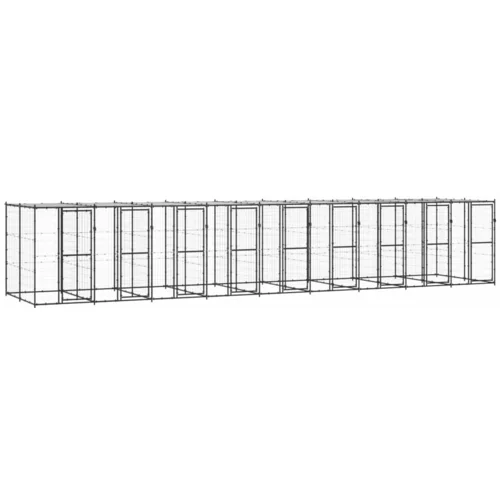  vanjski kavez za pse s krovom čelični 21,78 m²