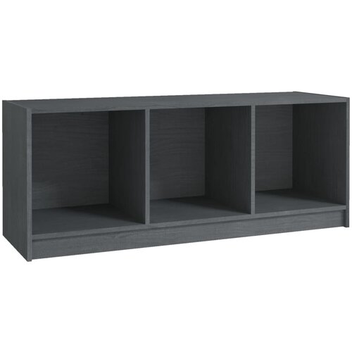 Maison Chic TV omarica - TV stojalo - Televizijska omarica siva 104x33x41 cm trdna borovina, (21699482) Slike