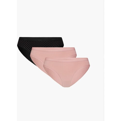 Atlantic Women's Panties 3Pack - black/pink Slike