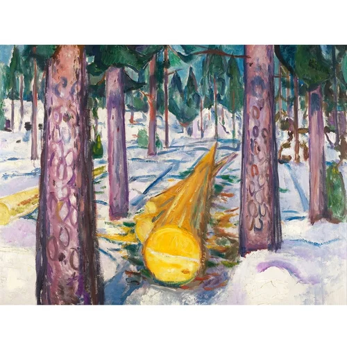 Fedkolor Reprodukcija slike Edward Munch - The Yellow Log, 60 x 45 cm