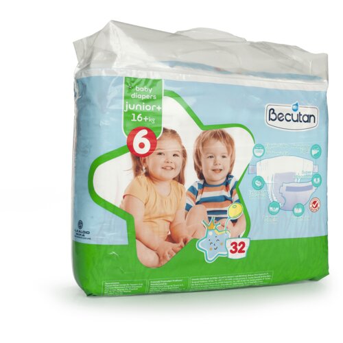 Becutan Set pelena za bebe, 6 Junior, 16kg+, 32/1 Slike
