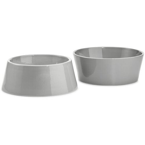 MiaCara Porculanske zdjele za hranu za ljubimce u setu 2 kom ø 17 cm Doppio Concrete S/M – Cijene