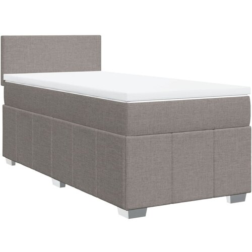 Maison Chic Box spring postelja - Vzmetna postelja z vzmetnico taupe 100x200 cm blago SL5062, (21888024) Cene