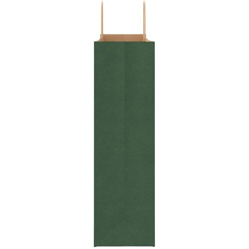  Papirnate vrećice 250 kom s ručkama zelene 54x15x49 cm Slike