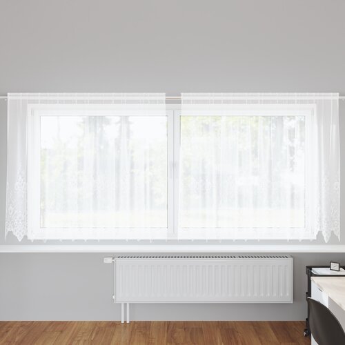 vidaXL Zavjese sa zavjesama Bijelo 300 x 180 cm Poliester Cene