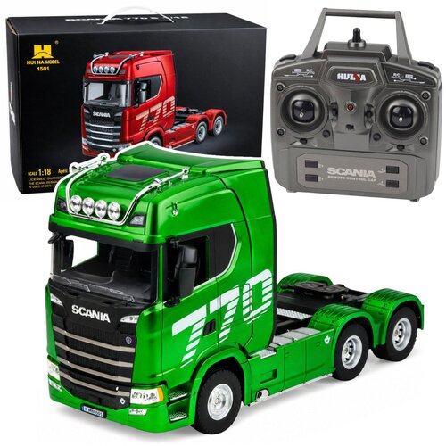  Licencirani kamion na daljinsko upravljanje Scania Huina 1:18 - zeleni Cene