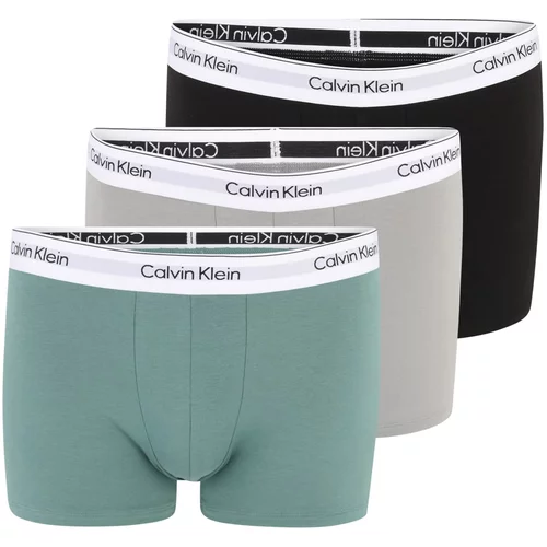 Calvin Klein Underwear Boksarice pegasto siva / žad / črna / bela