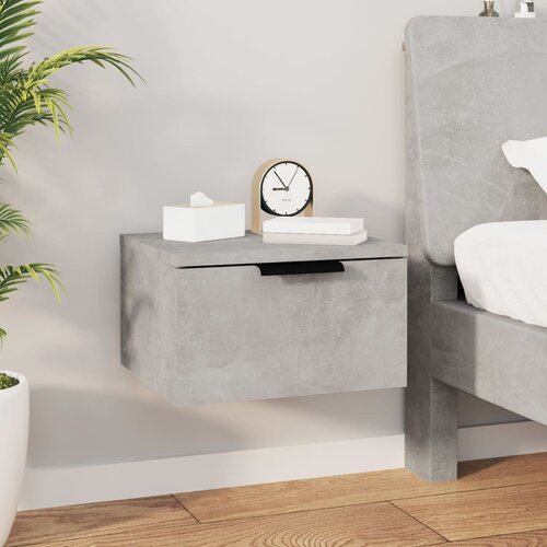 vidaXL Stenska nočna omarica betonsko siva 34x30x20 cm Cene