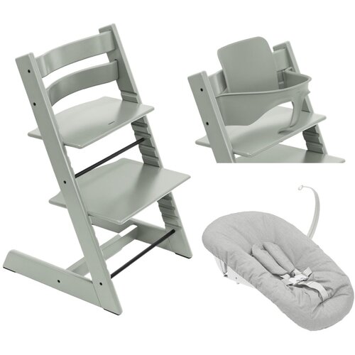 Stokke dječja stolica tripp trapp&reg; 3v1 bundle glacier green + umetak za novorođenče grey Cijene