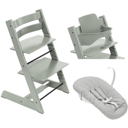 Stokke otro&scaron;ki stolček tripp trapp&reg; 3v1 bundle glacier green + vstavek za novorojenčka grey Cene