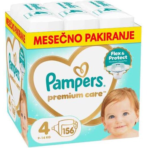 Pampers plenice Premium Care, velikost 4, 156 kosov Slike