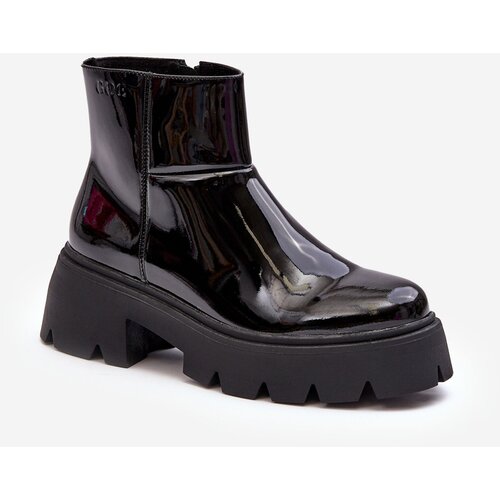 Kesi Patent leather women's shoes GOE Black Slike