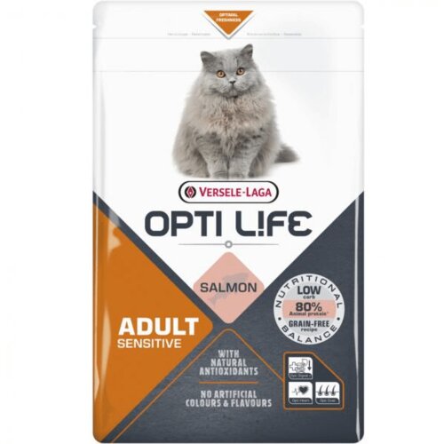Opti Life versele-laga cat adult sensitive salmon Cene