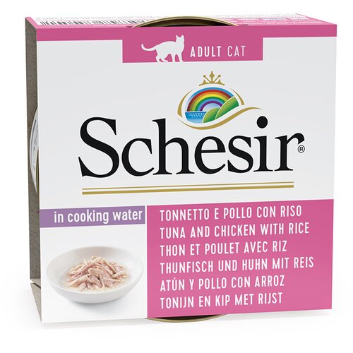 Schesir Ekonomično pakiranje Natural 24 x 85 g - Tuna i piletina s rižom Slike