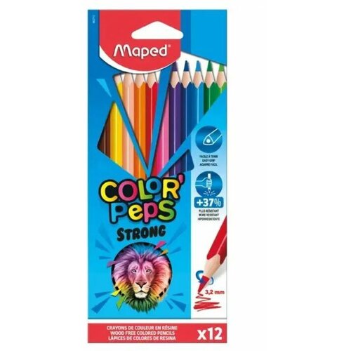 Maped Color Peps Strong komplet trikotnih barvic - 12 kosov. Cene