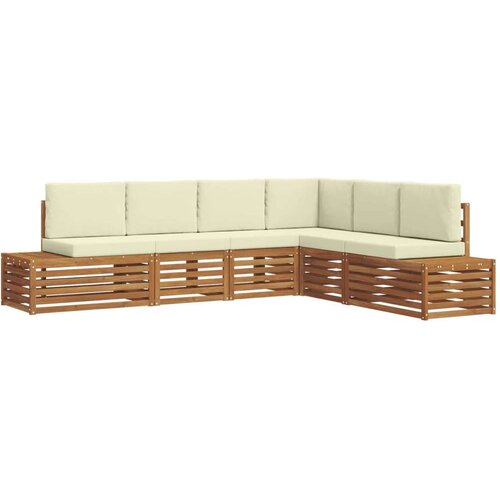  Setovi sofa s jastukom 6 Komad Prirodna i krem Slike