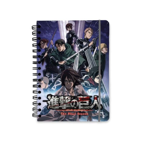 Grupo Erik Editores S. L. Bilježnica A5 Attack on Titan, 90 listova, tvrde korice Cijene