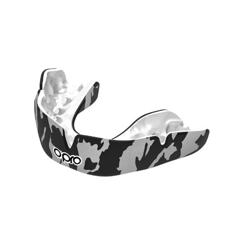 UFC Opro Camo Adult Custom-Fit Mouthguard, Black/White/Silver, (20503018) Cene