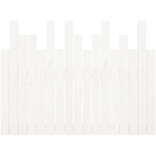  Zidno uzglavlje bijelo 108 x 3 x 80 cm od masivne borovine Slike