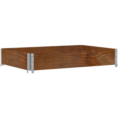  Vrtni sadilica smeđa 120 x 80 cm od masivne borovine Slike