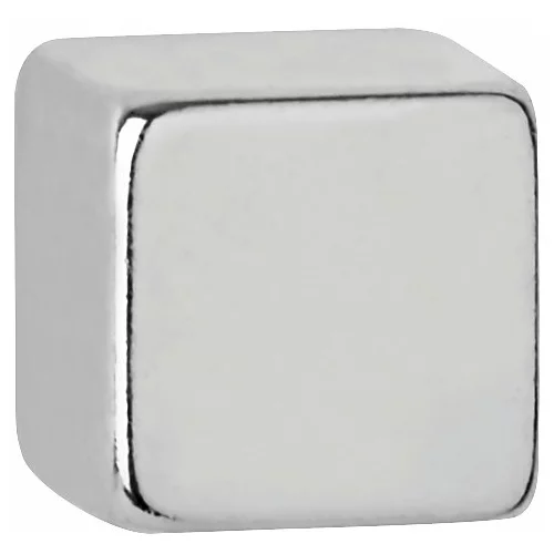 Maul Kockast magnet iz neodima, višina 7 mm, DE 50 kosov, sila oprijema 1,6 kg, svetlo srebrne barve