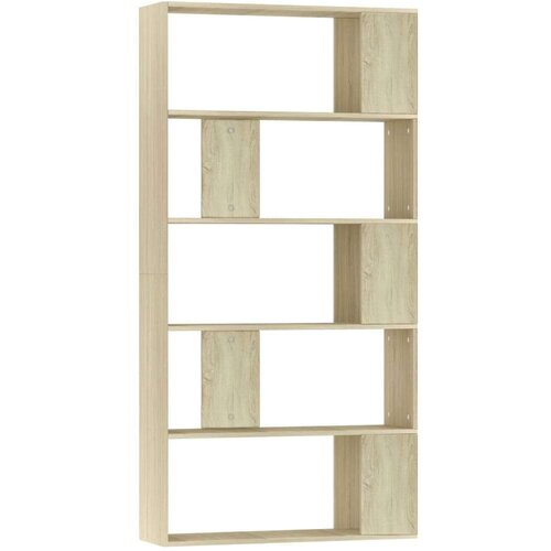  za knjige / pregrada boja hrasta 80x24x159 cm iverica Slike