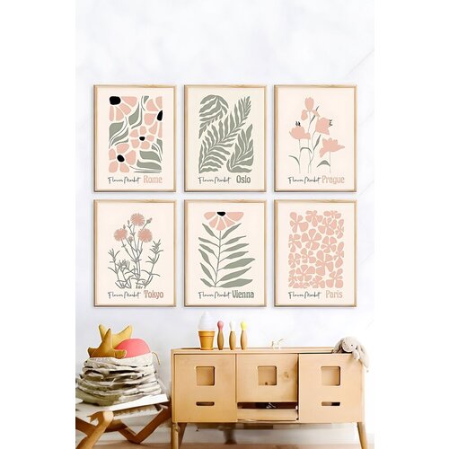 Wallity dekorativna slika Artsycllct14, 33x48cm, 6 delova Slike