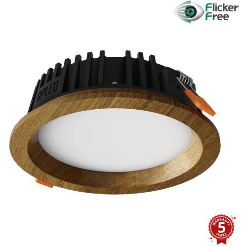  APLED - LED ugradni RONDO WOODLINE LED/6W/230V 4000K prečnik 15 cm masivni hrast Cene
