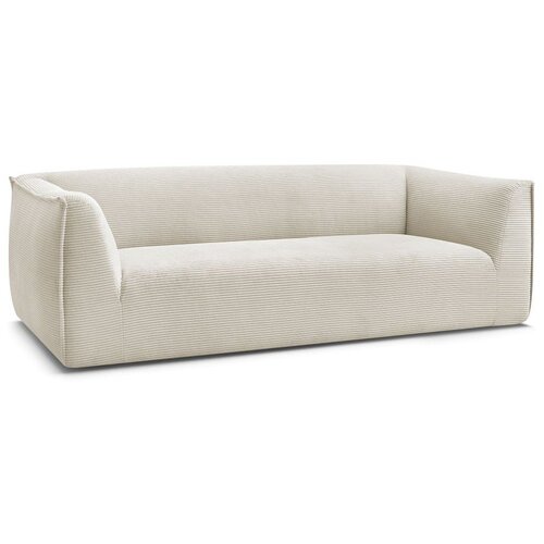 Bobochic Paris Bež sedežna garnitura iz rebrastega žameta 242 cm Giorgia &amp;ndash; Slike