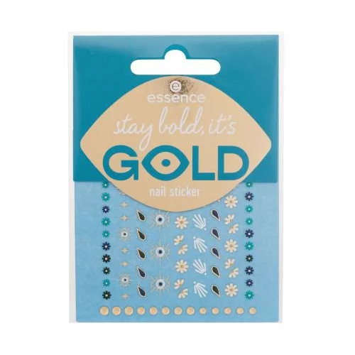 Essence Nail Stickers Stay Bold, It's Gold Set nalepke za nohte 88 kos za ženske