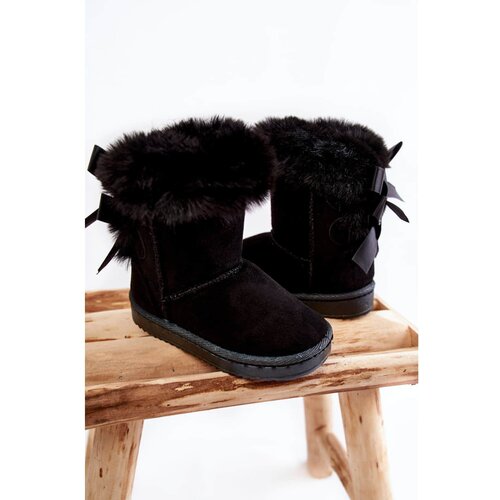 Kesi Children&amp;#039;s Insulated Snow Boots With Bows black Funky Slike