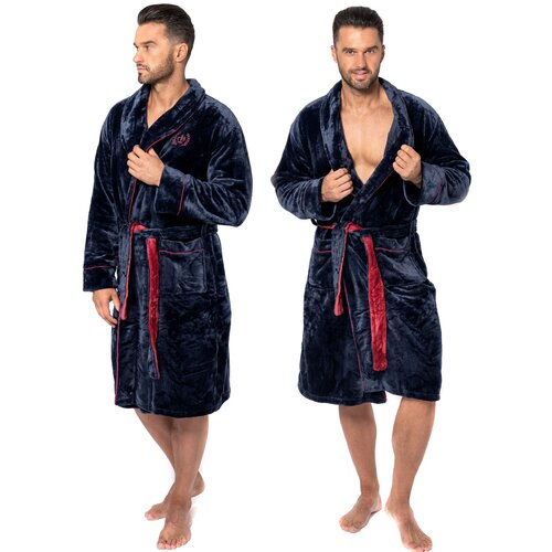 Tutumi Moški kopalni plašč Roger Navy Red m Cene