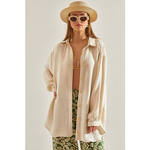 Bianco Lucci Women&amp;#039;s Basic Loose Shirt Slike