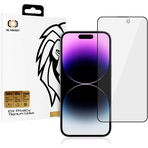  Kaljeno steklo Privacy Titanium za iPhone 14 Pro Cene