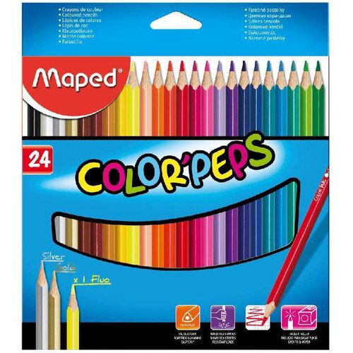 Maped Drvene bojice - COLOR PEPS 1-24 Cene