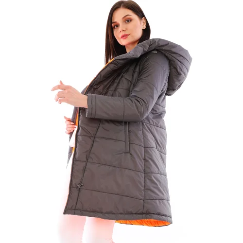 PLAIN ANTHRACITE Z6670 DEWBERRY WOMEN COAT